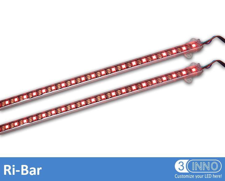 Barre en aluminium bande linéaire barre 3D Pixel 3D barre LED Pixel Strip LED Pixel Bar lumière LED Tube rigide lumière Bar DMX LED Strip DMX Silver