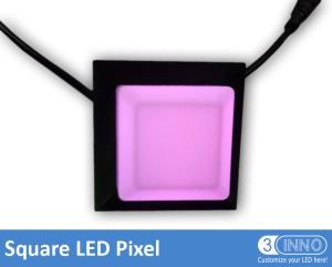 Carré LED Pixel LED Aluminium Pixel DMX carré Pixel Pixel intérieure WS2811 RGB DMX Aluminium LED WS2811 DMX Pixel RGB LED Clubs Pixel Lighting les barres carrées Pixel Eclairage Pixel