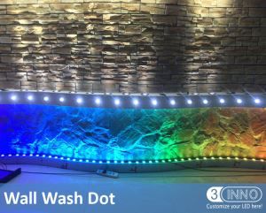 La puissance élevée LED éclairage multicolore DMX LED Dot DMX lavage de mur lumière haute puissance LED Pixel 3W Pixel DC24V lumière Pixel haute puissance LED mur LED rondelle Pixel mur lumières DMX Wall Washer