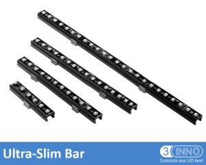 Slim Pixel Bar 24pcs barre lumineuse RVB 3D barre rigide LED Bar décoration scène Bar DMX bande lumineuse 3D Pixel Bar lumière 3D LED lumière linéaire rigide Llights DC24V DMX Bar